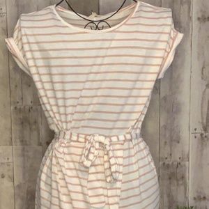 Mauve Striped Dress